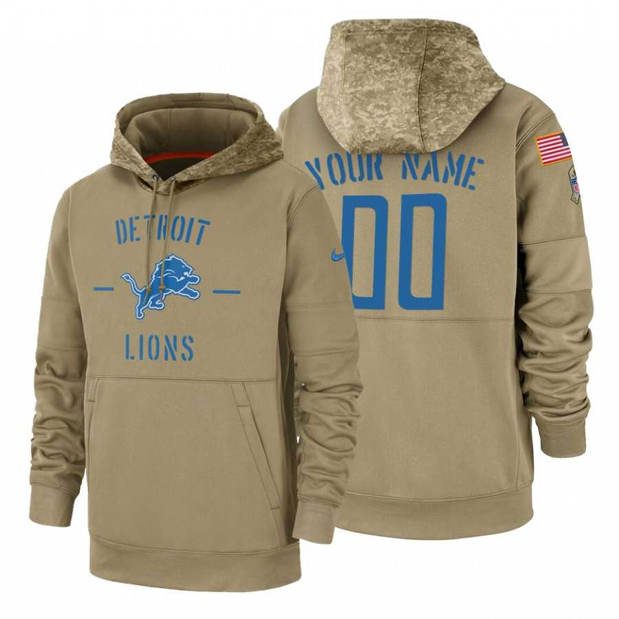 Detroit Lions Customized Nike Tan Salute To Service Name & Number Sideline Therma Pullover Hoodie,We sell and wholesale Detroit Lions Customized Nike Tan Salute To Service Name & Number Sideline Therma Pullover Hoodie on line form chian!